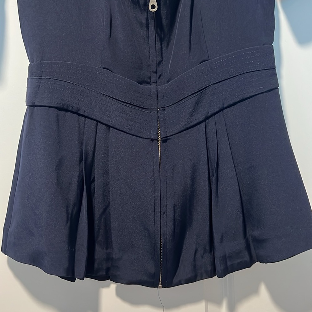 Barneys New York Silk Navy Top by Vena Cava -NWT - Picture 3 of 9